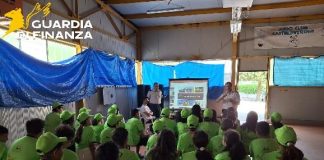 La Guardia di Finanza di Isernia incontra i giovani del Campo Scuola incontro con protezione civile