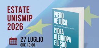Unismip, dopo il successo di Iannuzzi arriva Piero De Luca l'idea di europa 27 luglio 2026