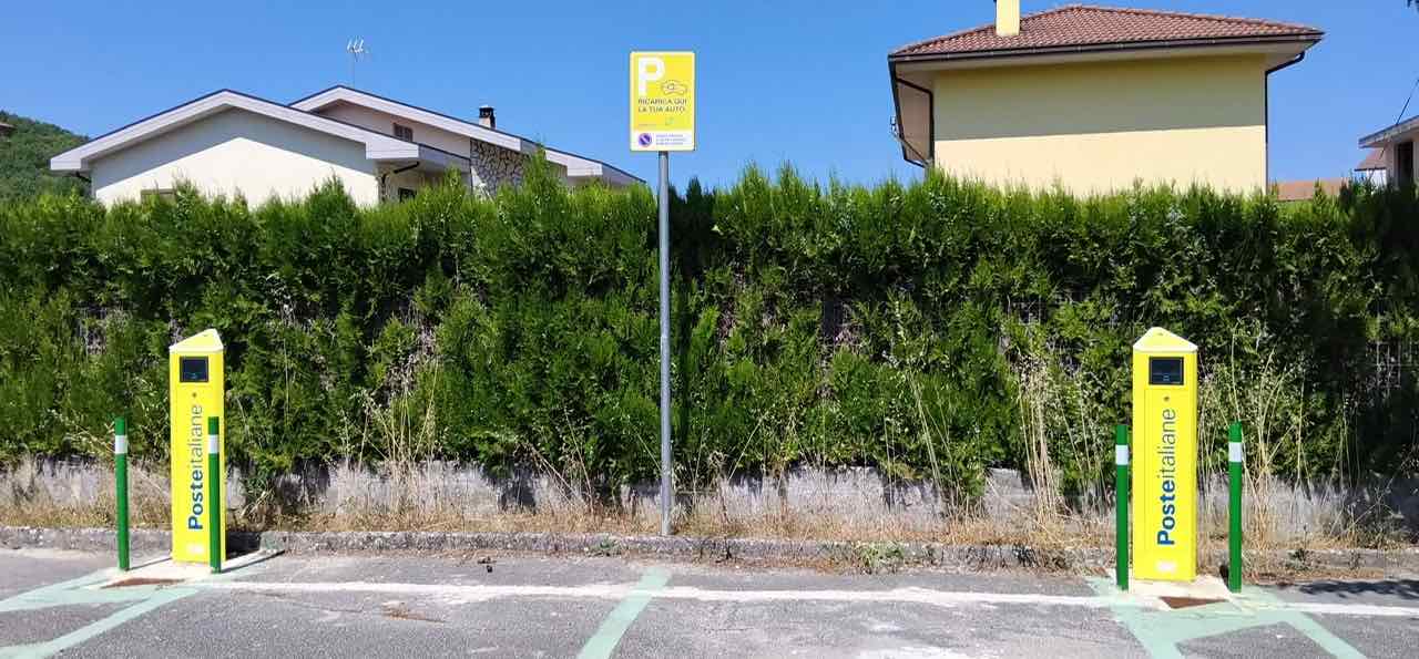 colonnine ricarica presso ufficio postale carpinone