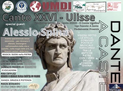 Eventi in Molise il 21 agosto 2026: gli appuntamenti del giorno dante a castello 2026
