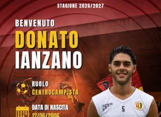 Donato Ianzano è un nuovo centrocampista del Termoli Calcio 1920 donato Ianzano
