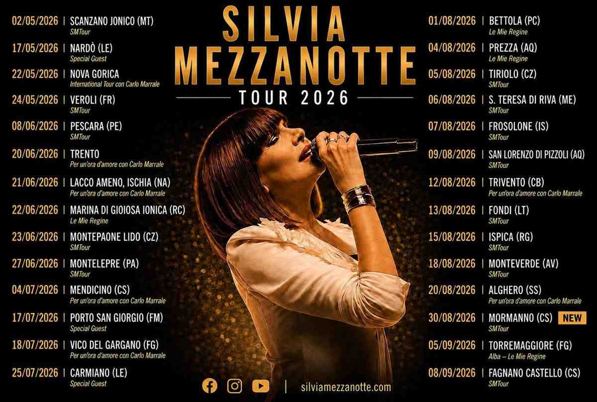 Silvia Mezzanotte Tour 2026