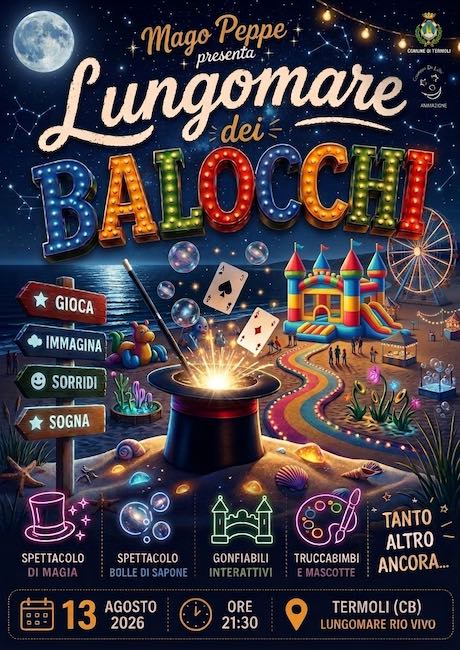 lungomare dei balocchi 13 agosto 2026