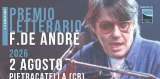 Pietracatella celebra Fabrizio De André: domani il Premio Letterario e la tappa molisana del Tour “Parlare Musica” premio de andre 2 agosto 2026