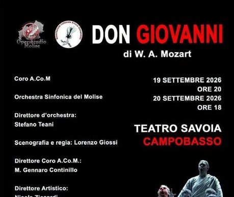 Eventi in Molise il 19 settembre 2026: sagre e teatro in primo piano Don Giovanni