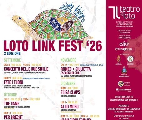 Eventi in Molise il 24 settembre 2026: mostra e concerti in primo piano Loto Link Festival 26