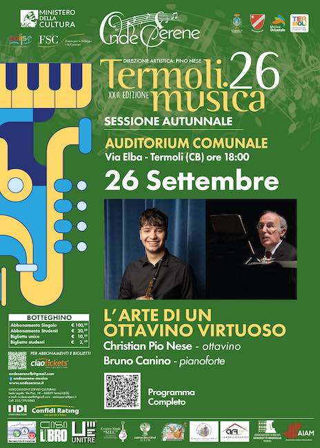 concerto 26 settembre 2026