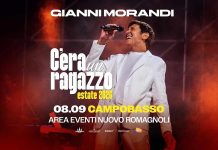 Gianni Morandi in concerto a Campobasso: tappa del tour “C’era un ragazzo Estate 2026” Gianni Morandi Campobasso