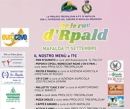 Eventi in Molise il 17 settembre 2026: gli appuntamenti del giorno per le uc d'Rpald