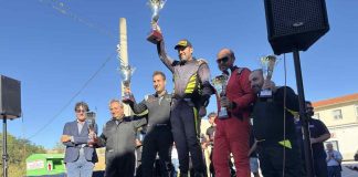 Slalom Tifernum, debutto da applausi: ventiquattro equipaggi e grande pubblico a Petrella Tifernina podio primi 5