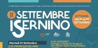 Eventi in Molise il 2 settembre 2026: gli appuntamenti del giorno settembre isernino 2026