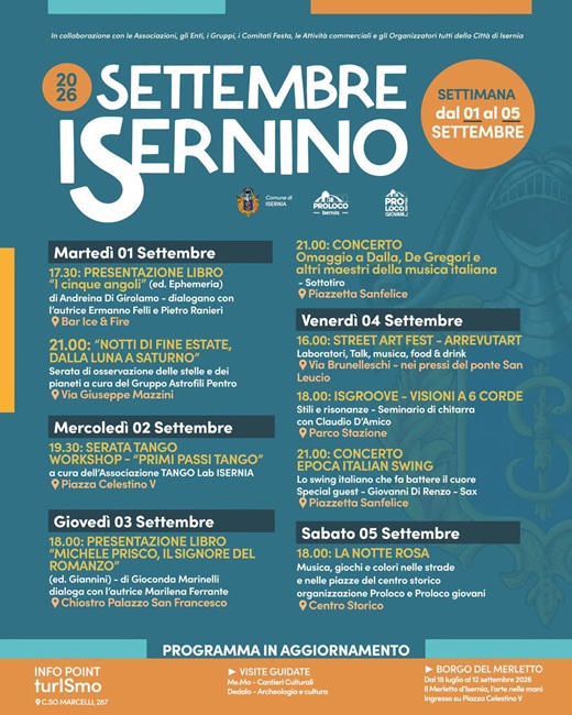 settembre isernino 2026