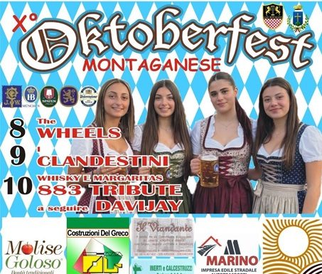 Eventi in Molise l’8 ottobre 2026: gli appuntamenti del giorno Oktoberfest Montaganese 2026