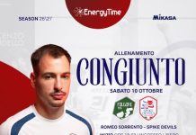 Spike Devils, ultimo test a Sorrento prima dell’esordio in campionato allenamento congiunto 10 ottobre 2026