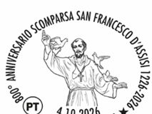 Termoli celebra San Francesco: Poste Italiane dedica un annullo filatelico speciale agli 800 anni dalla scomparsa anniversario san francesco francobollo