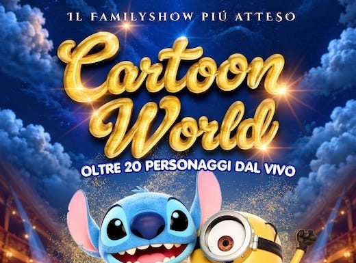 Cartoon World Family Show arriva a Termoli cartoon world termoli 2026