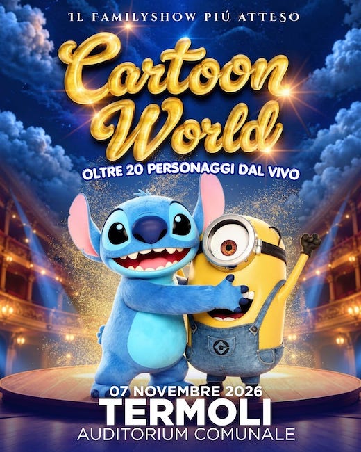 cartoon world termoli 2026