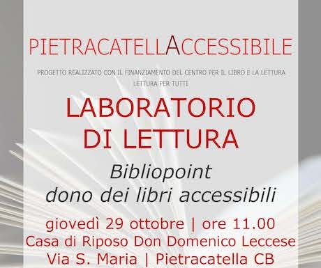 Eventi in Molise il 29 ottobre 2026: gli appuntamenti del giorno casa di riposo pietracatella