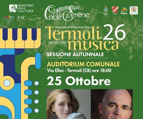 Eventi in Molise il 25 ottobre 2026: gli appuntamenti del giorno concerto 25 ottobre 2026