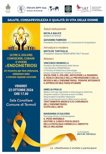oltre il dolore 23 ottobre 2026