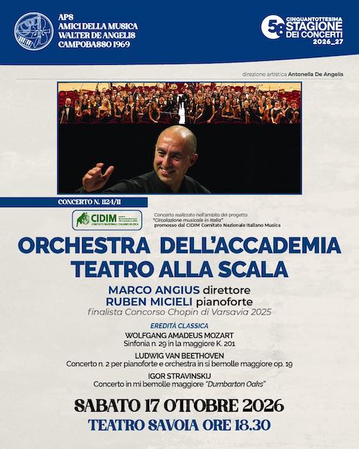 orchestra accademia 17 ottobre 2026